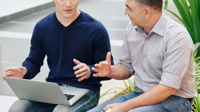 Entrepreneur Offering Mentoring Advice