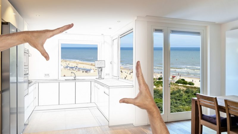 Planned Renovation Of A Open Modern Kitchen From Loft