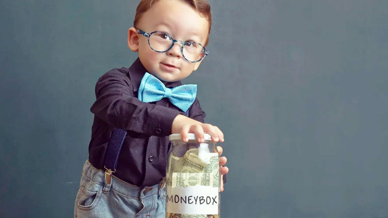 Kid Saving Money