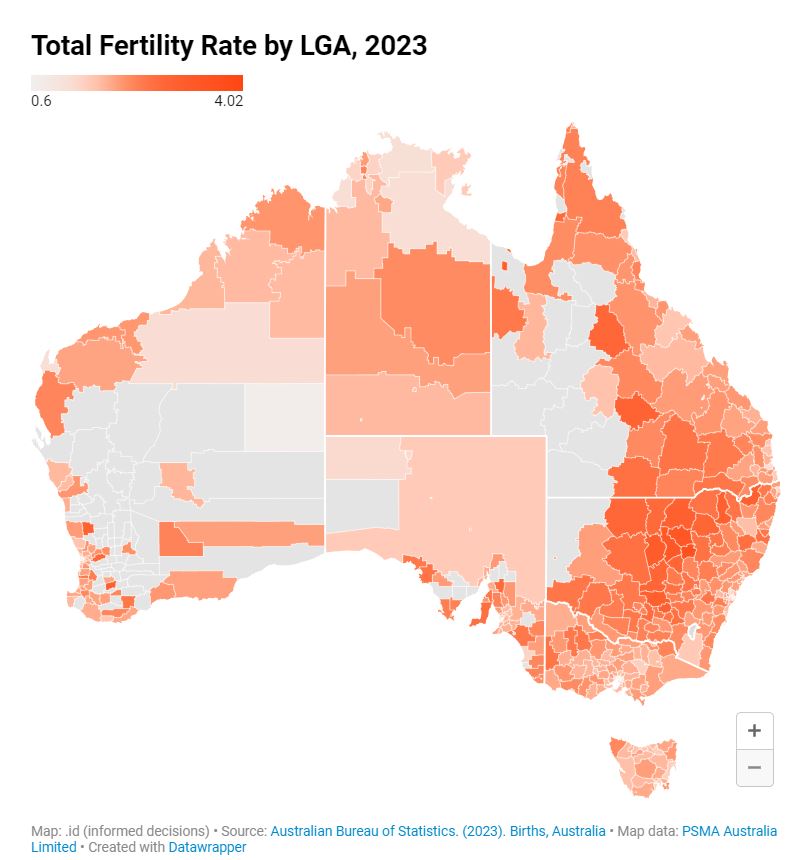 Total Fertility Rate By Lga 2023