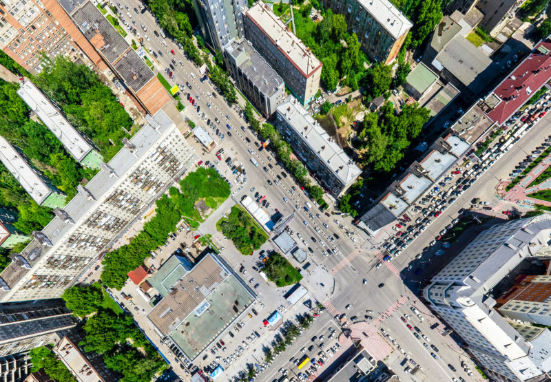 Photo From Above A City For Urban Planning Event