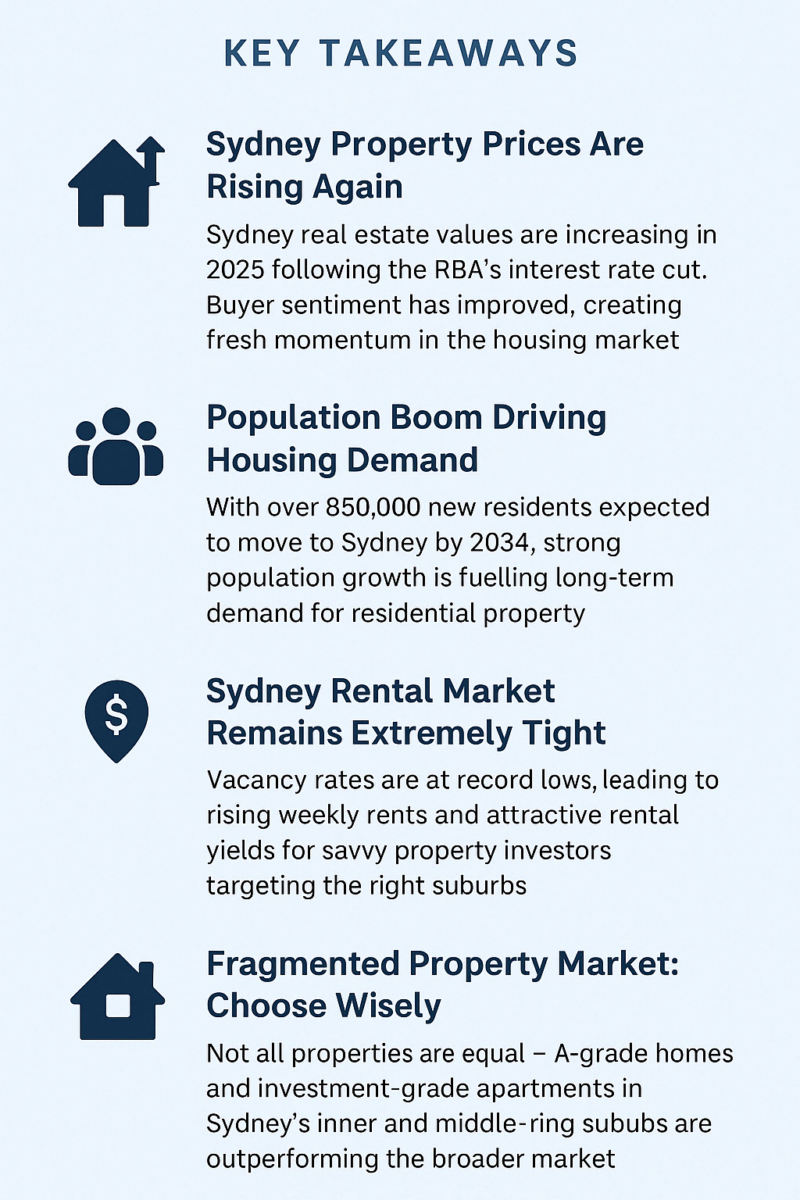 Sydney Property Prices Will Rise